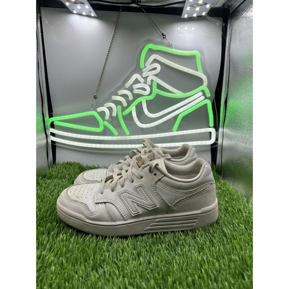 New Balance 480 Kids Shoes Sz 1.5 PSB480 Low Top‎ Sneakers Triple White Shoes